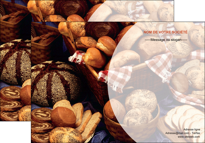 creer modele en ligne affiche boulangerie pain brioches boulangerie MIFCH33479