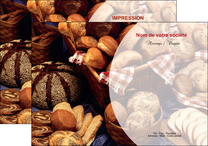 creation graphique en ligne flyers boulangerie pain brioches boulangerie MID33481