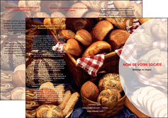 imprimerie depliant 3 volets  6 pages  boulangerie pain brioches boulangerie MIF33483