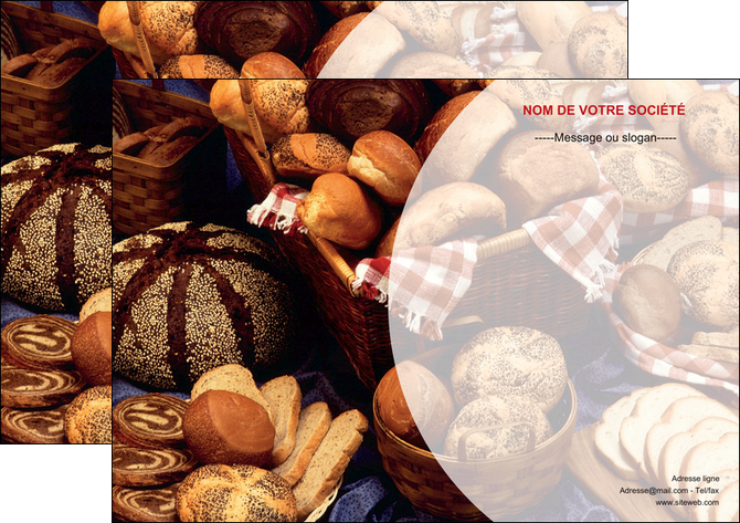 realiser affiche boulangerie pain brioches boulangerie MLIP33489