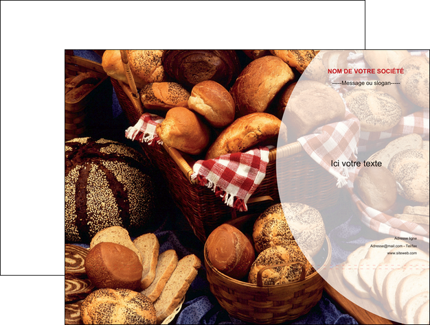 maquette en ligne a personnaliser pochette a rabat boulangerie pain brioches boulangerie MID33497