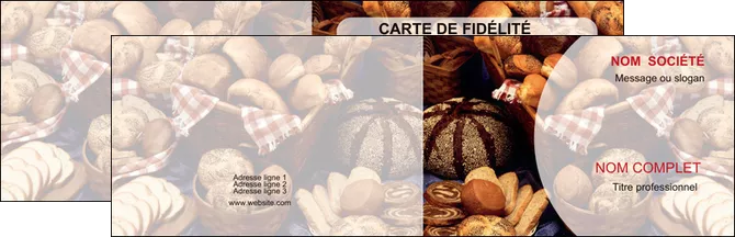 exemple carte de visite boulangerie pain brioches boulangerie MID33503