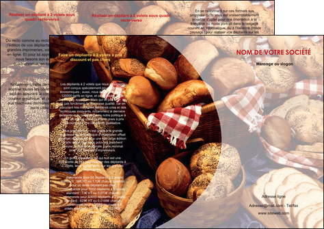 maquette en ligne a personnaliser depliant 3 volets  6 pages  boulangerie pain boulangerie patisserie MLIGLU33523