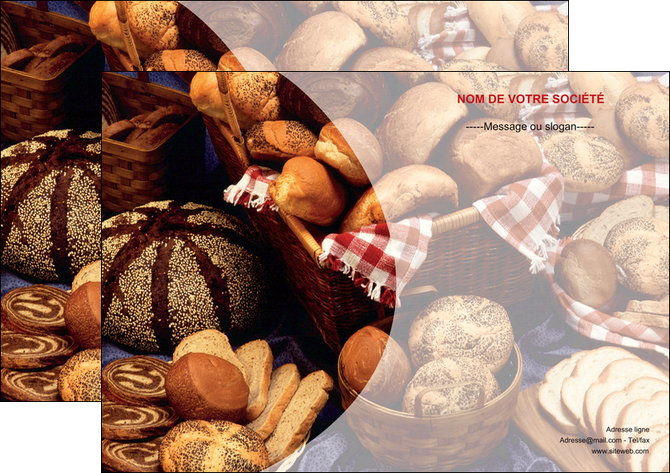 maquette en ligne a personnaliser affiche boulangerie pain boulangerie patisserie MIFCH33529