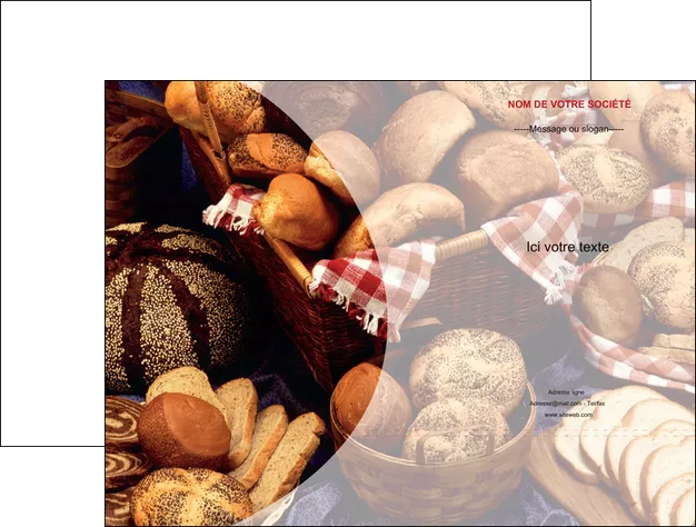 imprimerie pochette a rabat boulangerie pain boulangerie patisserie MIFCH33537