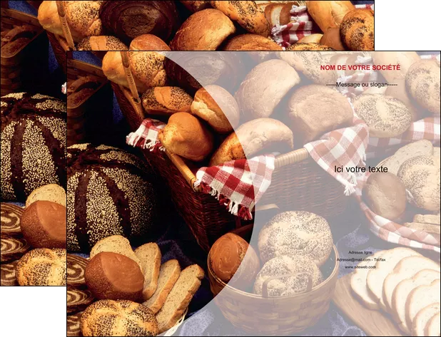 imprimer pochette a rabat boulangerie pain boulangerie patisserie MID33539