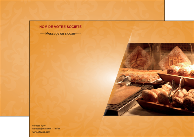 personnaliser maquette affiche boulangerie boulangerie pains viennoiserie MIF33633