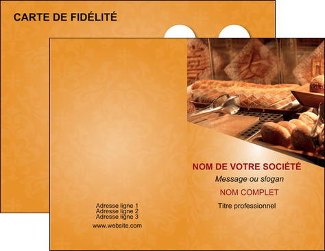 impression carte de visite boulangerie boulangerie pains viennoiserie MIS33655