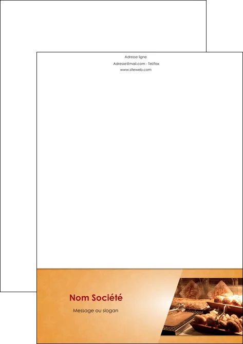 impression tete de lettre boulangerie boulangerie pains viennoiserie MLIGLU33657