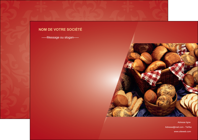 creation graphique en ligne affiche boulangerie pain boulangerie patisserie MIFBE33711