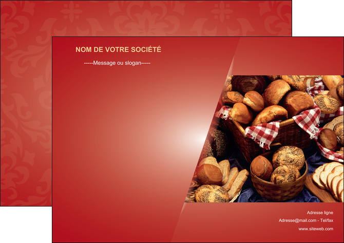 creation graphique en ligne affiche boulangerie pain boulangerie patisserie MIF33715