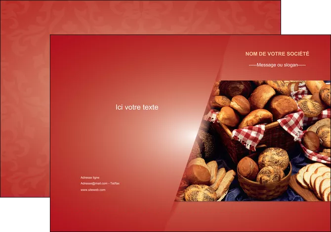modele pochette a rabat boulangerie pain boulangerie patisserie MID33727