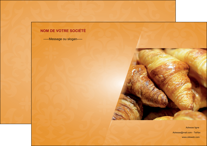creation graphique en ligne affiche boulangerie croissants boulangerie patisserie MIS33741