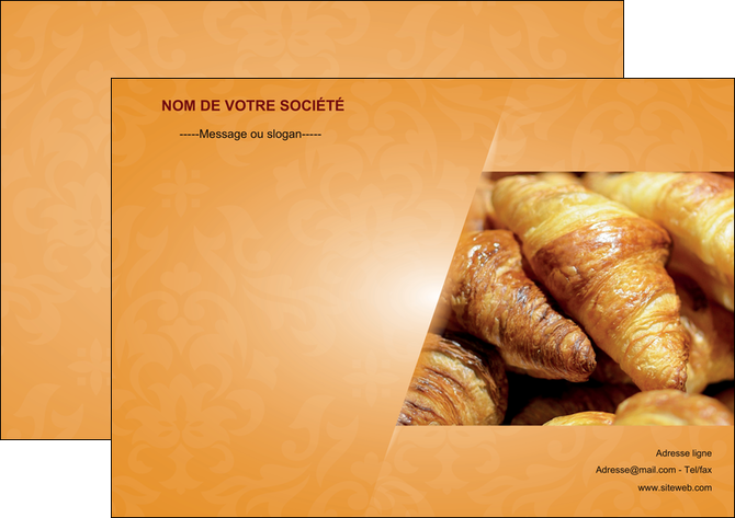 realiser affiche boulangerie croissants boulangerie patisserie MIDLU33745