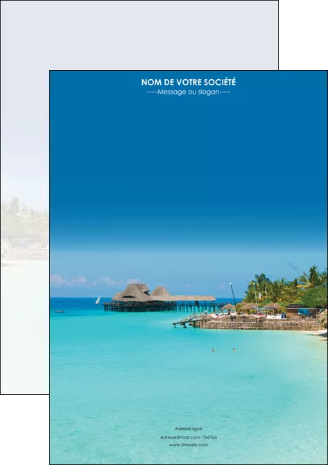 impression affiche paysage plage vacances tourisme MLIGLU33803