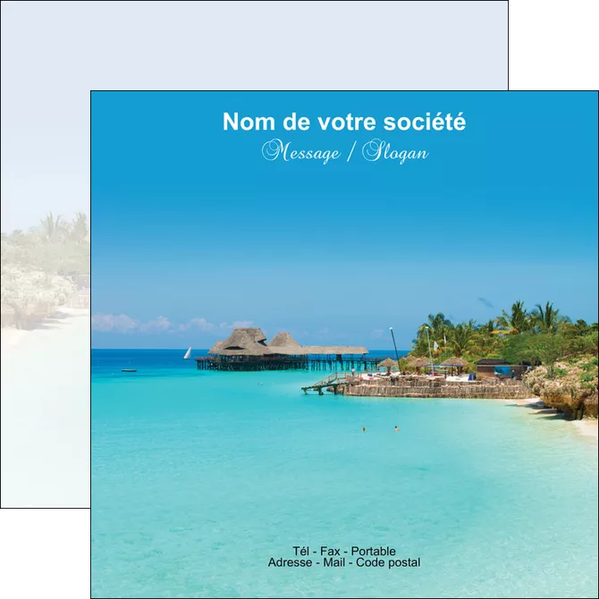 faire flyers paysage plage vacances tourisme MLGI33847