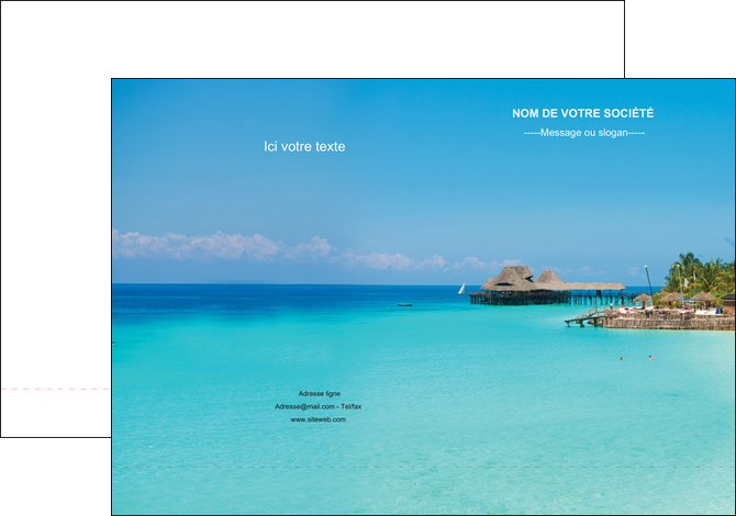 imprimerie pochette a rabat paysage plage vacances tourisme MMIF33849