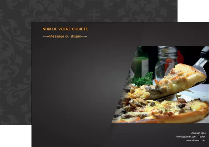 faire affiche pizzeria et restaurant italien pizza pizzeria restaurant italien MIFCH34007