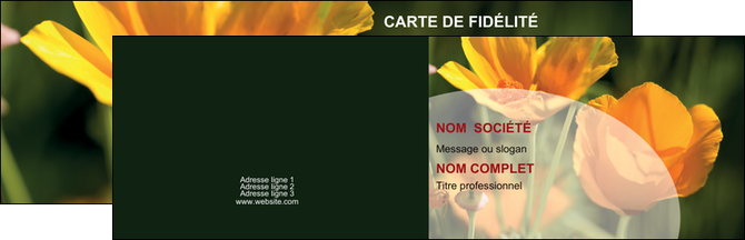 creation graphique en ligne carte de visite agriculture fleurs bouquetier horticulteur MIFLU34141