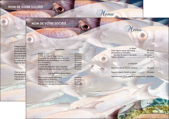 personnaliser modele de set de table paysage poisson ban de poisson oeil de poisson MLGI34149