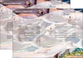 personnaliser modele de set de table paysage poisson ban de poisson oeil de poisson MLGI34149