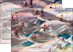 modele en ligne depliant 2 volets  4 pages  paysage poisson ban de poisson oeil de poisson MLGI34163