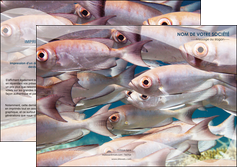 personnaliser maquette depliant 2 volets  4 pages  paysage poisson ban de poisson oeil de poisson MLGI34165