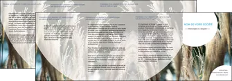 imprimer depliant 4 volets  8 pages  paysage fleurs champs nature MLGI34627