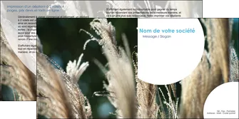 realiser depliant 2 volets  4 pages  paysage fleurs champs nature MLGI34643