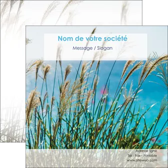 maquette en ligne a personnaliser flyers paysage nature champs fleurs MLGI34663