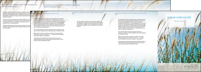 modele en ligne depliant 4 volets  8 pages  paysage nature champs fleurs MLIP34675
