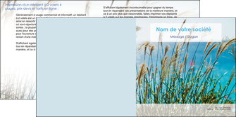 faire modele a imprimer depliant 2 volets  4 pages  paysage nature champs fleurs MLGI34689