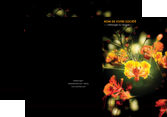 modele pochette a rabat fleuriste et jardinage fleur luxe noire MLIP34817