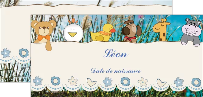 imprimerie flyers faire part de naissance carte de naissance carton invitation naissance MLGI34829