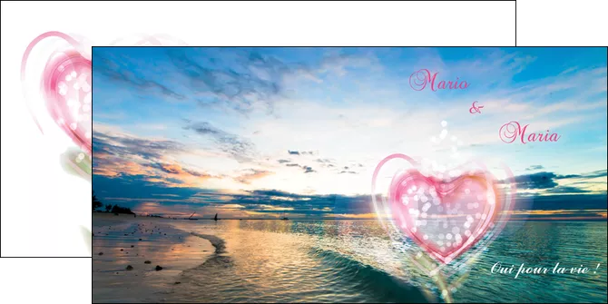 creer modele en ligne depliant 2 volets  4 pages  faire part de mariage invitation mariage noces MID34871