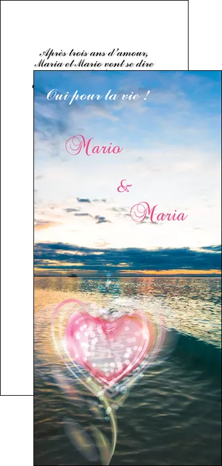 personnaliser maquette flyers faire part de mariage invitation mariage noces MIFBE34875