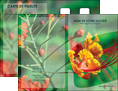 maquette en ligne a personnaliser carte de visite fleuriste et jardinage nature colore couleurs MLGI34905