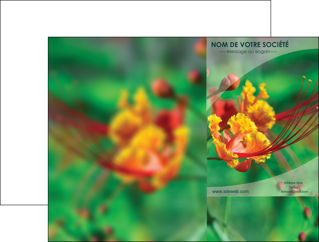 modele pochette a rabat fleuriste et jardinage nature colore couleurs MLGI34937