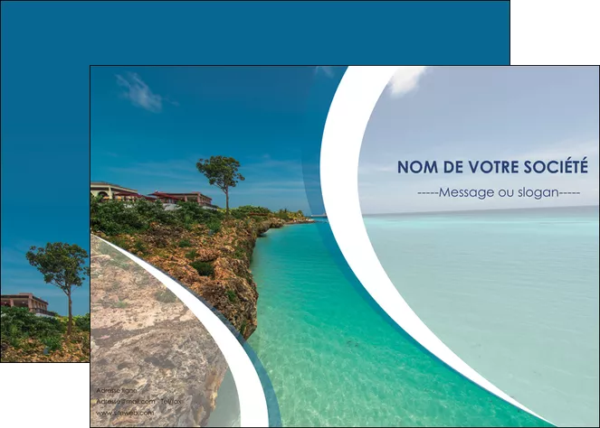 faire modele a imprimer affiche sejours mer plage bord de mer MLGI35047