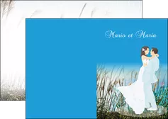 maquette en ligne a personnaliser depliant 2 volets  4 pages  faire part de mariage invitation mariage noces MLGI35093