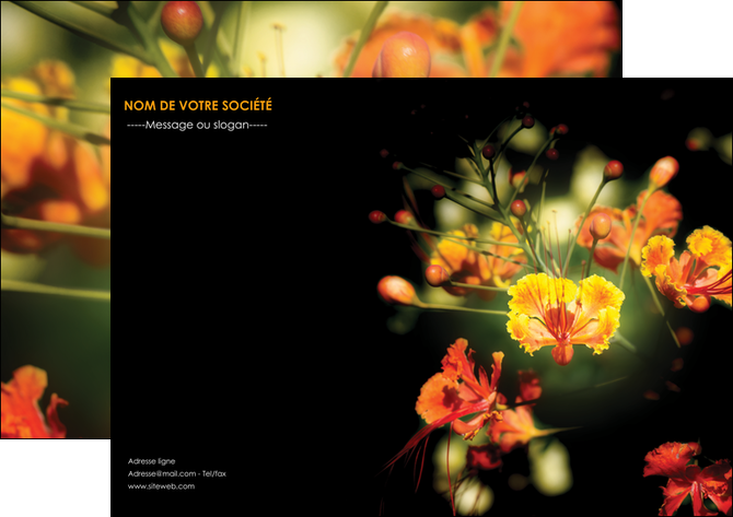 creer modele en ligne affiche fleuriste et jardinage fleurs printemps jardin MLGI35157