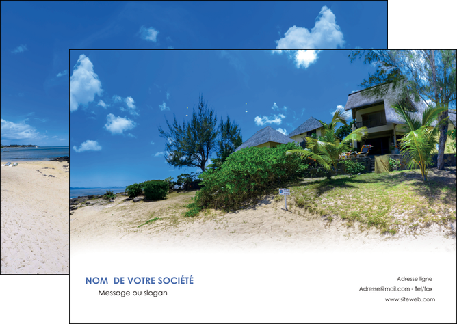 exemple flyers sejours agence immobilier ile maurice villa MIDCH35187