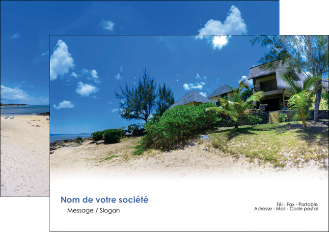 imprimer flyers sejours agence immobilier ile maurice villa MIDBE35191