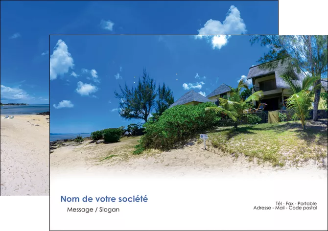 imprimer flyers sejours agence immobilier ile maurice villa MIFCH35191