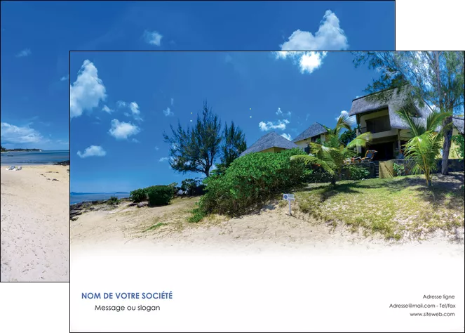 imprimerie affiche sejours agence immobilier ile maurice villa MID35197