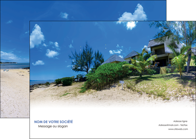 imprimerie flyers sejours agence immobilier ile maurice villa MIFLU35201