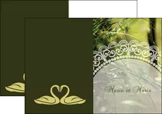 modele depliant 2 volets  4 pages  nature eau paisible MLGI35327