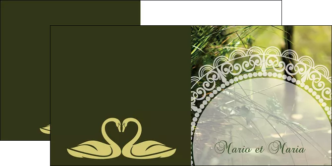 faire depliant 2 volets  4 pages  nature eau paisible MLGI35331