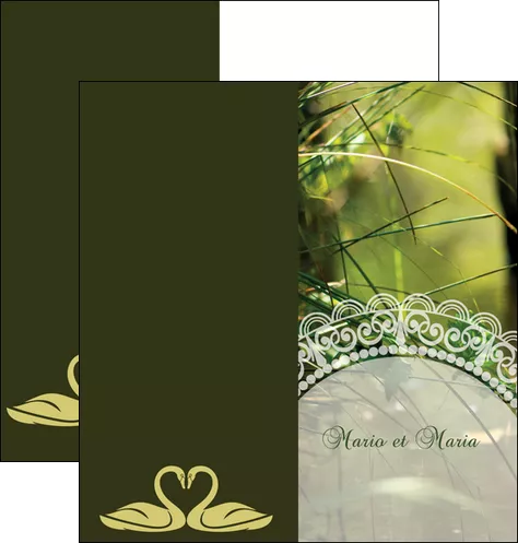 personnaliser modele de depliant 2 volets  4 pages  nature eau paisible MLGI35337
