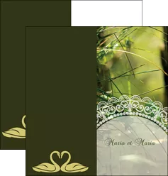 personnaliser modele de depliant 2 volets  4 pages  nature eau paisible MLGI35337